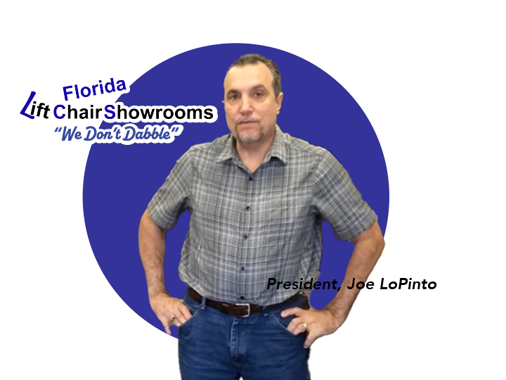 Tampa Lift Chair Showrooms' President, Joe LoPinto