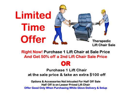 Holiday Sale at Tampa Lift Chair Showroom going on now.